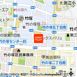 マックスバリュ竹の塚店付近の地図