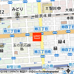 まいばすけっと墨田緑3丁目店付近の地図