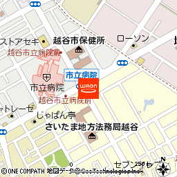イオンバイク東越谷店付近の地図