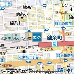 アルカキット錦糸町カードデスク付近の地図