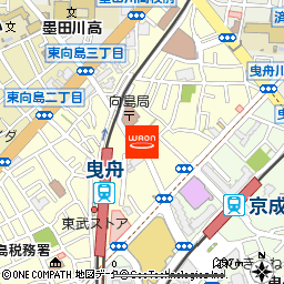 まいばすけっと東武曳舟駅東店付近の地図