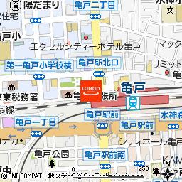 ダーツカフェデルタ亀戸店付近の地図