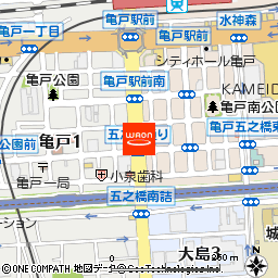 まいばすけっと江東亀戸6丁目店付近の地図