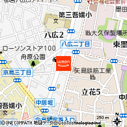 まいばすけっと墨田八広2丁目店付近の地図