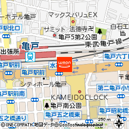 ヘアメイクアッシュ　亀戸東口店付近の地図