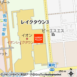 イオンスタイルレイクタウン付近の地図