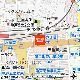 まいばすけっと亀戸駅東口店付近の地図