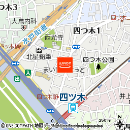 まいばすけっと四ツ木駅北店付近の地図