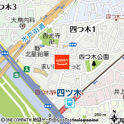 まいばすけっと四ツ木駅北店付近の地図