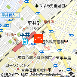 まいばすけっと平井駅南店付近の地図