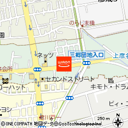 せんべい茶屋本舗　三郷店付近の地図
