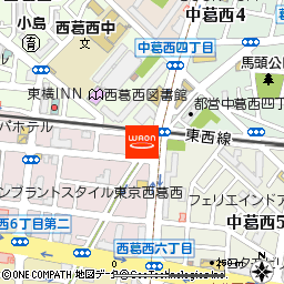 まいばすけっと西葛西駅東店付近の地図