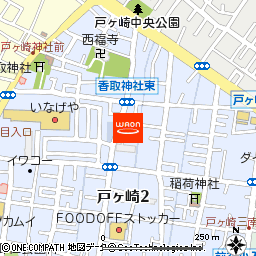 うさちゃんクリーニング　三郷店付近の地図