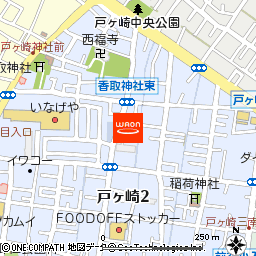 うさちゃんクリーニング　三郷店付近の地図