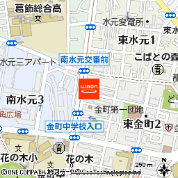 まいばすけっと東金町2丁目店付近の地図