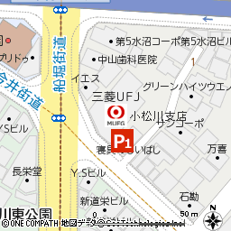 小松川支店付近の地図