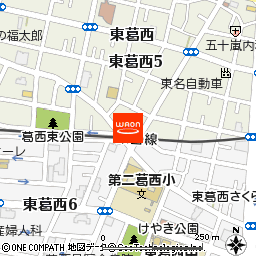 まいばすけっと東葛西5丁目店付近の地図