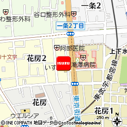 栃木いすゞ自動車株式会社・本社付近の地図