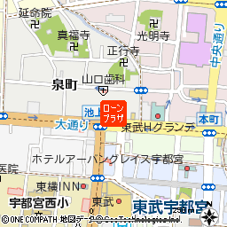 宇都宮ローンプラザ（※土日は営業しておりません）付近の地図