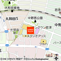 イオンスタイル君津付近の地図