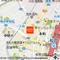 アコレ松戸本町店付近の地図