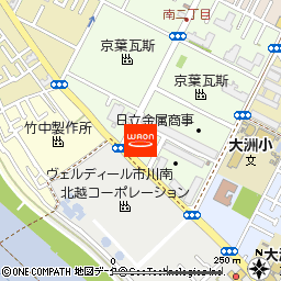 まいばすけっと市川南2丁目店付近の地図