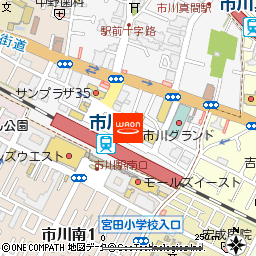 ダイエー市川店・イオンフードスタイル付近の地図