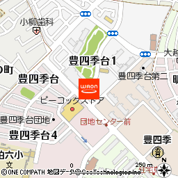 ピーコックストア豊四季台店付近の地図