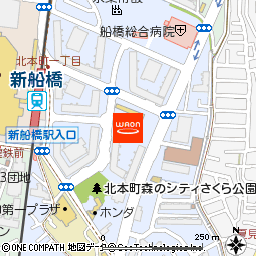 マックスバリュ新船橋店付近の地図