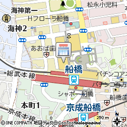 ケージェイリビング株式会社（京葉ガスサービスショップ 船橋東武店）付近の地図