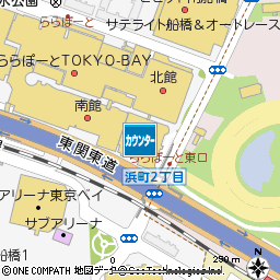 ららぽーとTOKYO-BAYカードデスク付近の地図