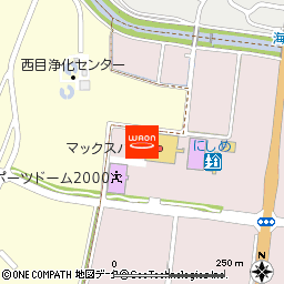 マックスバリュ新西目店付近の地図