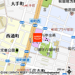 イオン能代店付近の地図