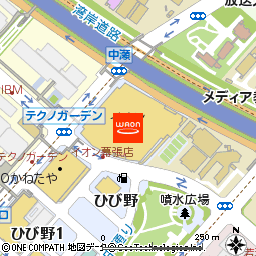 イオン海浜幕張店付近の地図