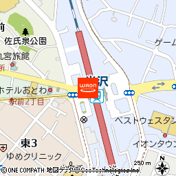米沢駅構内店舗付近の地図