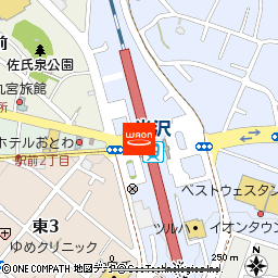 米沢駅構内店舗付近の地図