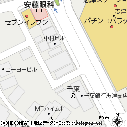 志津支店付近の地図
