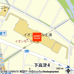 イオンボディイオンモール土浦店付近の地図