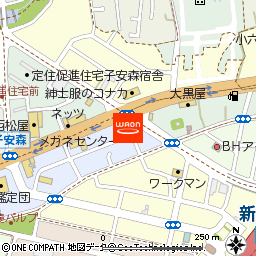 メガネセンター　新白河店付近の地図