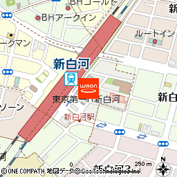 新白河駅構内店舗付近の地図
