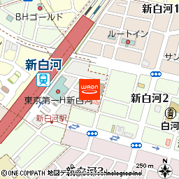 さくら薬局新白河店付近の地図