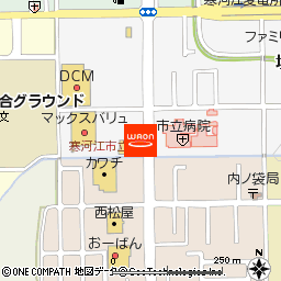うさちゃん　ＭＶ寒河江西店付近の地図