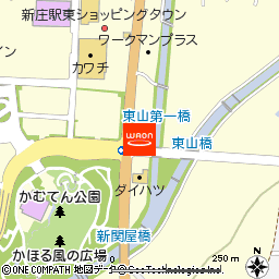 とん八新庄駅東口店付近の地図