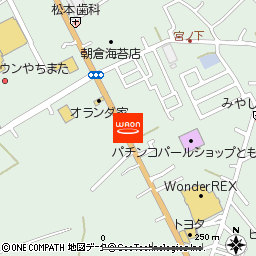 イオン八街店付近の地図