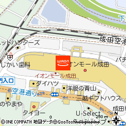 イオンスタイル成田付近の地図