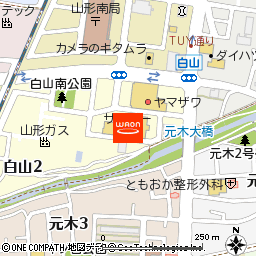 サンデー白山店付近の地図