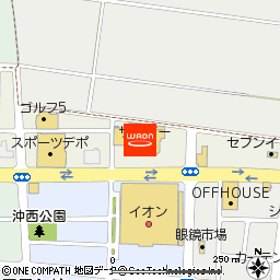 サンデー山形北店付近の地図