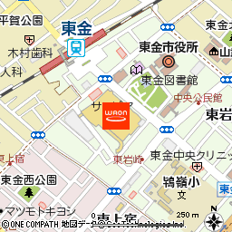 イオン東金店付近の地図