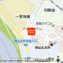 マックスバリュ刈和野店付近の地図