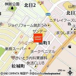 サンデー天童南店付近の地図